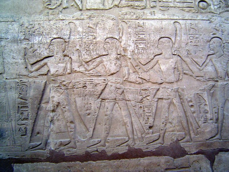 Here the sons of Rameses are named and arrayed in birth order.