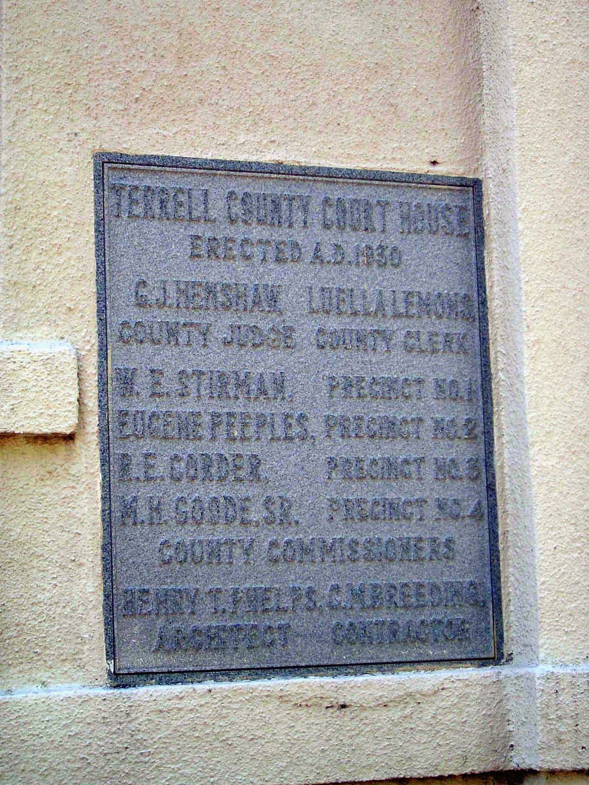 Plaque.
