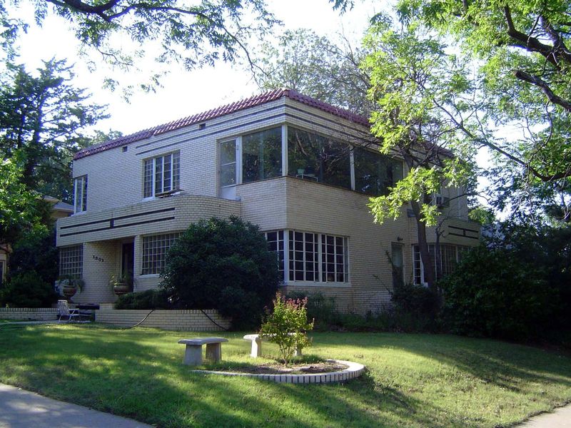 Something entirely different: the unusual and steel-framed Opal Staley house, built in 1940 at 1301 NW 20th.
