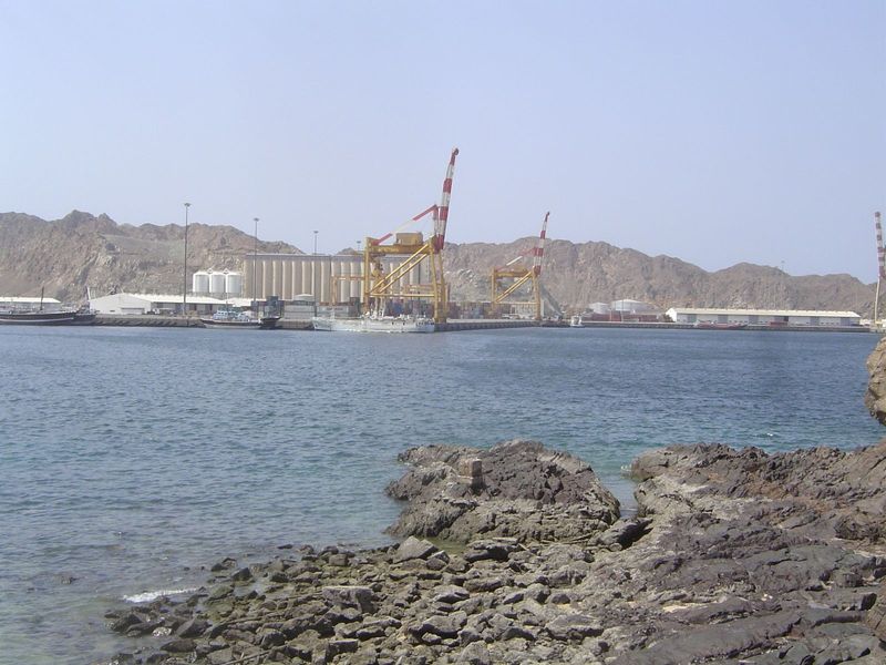 A closer view of the port, the Mina as Sultan Qaboos.