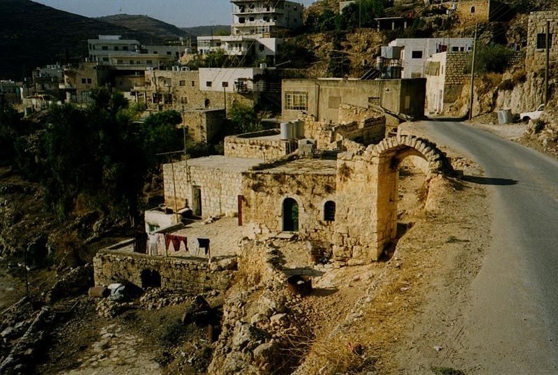 The small house in the center, approached through the arch, was occupied for many years by Hilma Granqvist, a Swedish anthropologist who wro