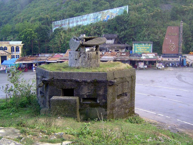 Fortifications at the pass.
