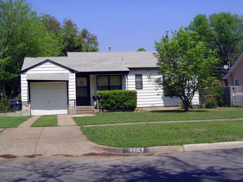 As simple as it comes: this home was part of Wynnewood, probably the biggest development of the early post-war years. In southwestern Dallas