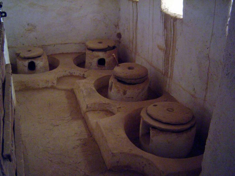In the old days, women ground the wheat or millet here.