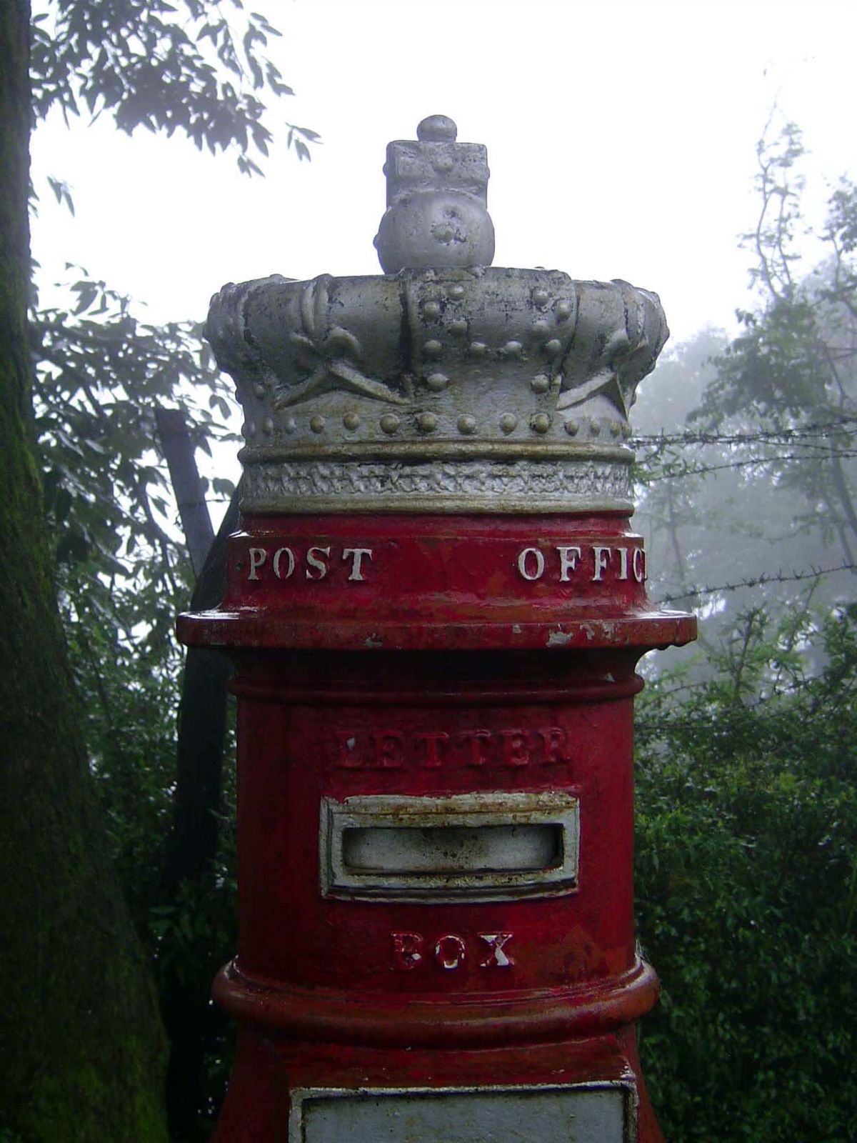 At the front door, just what every private secretary needs.