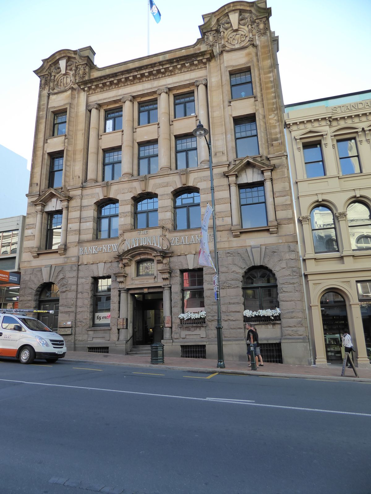 Money brings us to banks, including this one, the National Bank, from 1911. The name lasted until a few years ago, when the National disappe