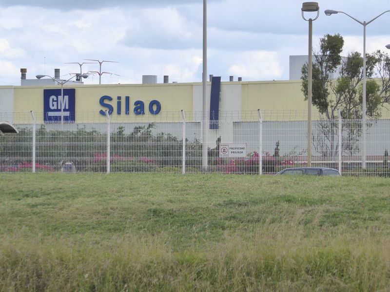 Here he is, hunkered down since 1996 on the east side of Silao, a town of about 65,000 people. Think Chevy Silverado and GMC Sierra.