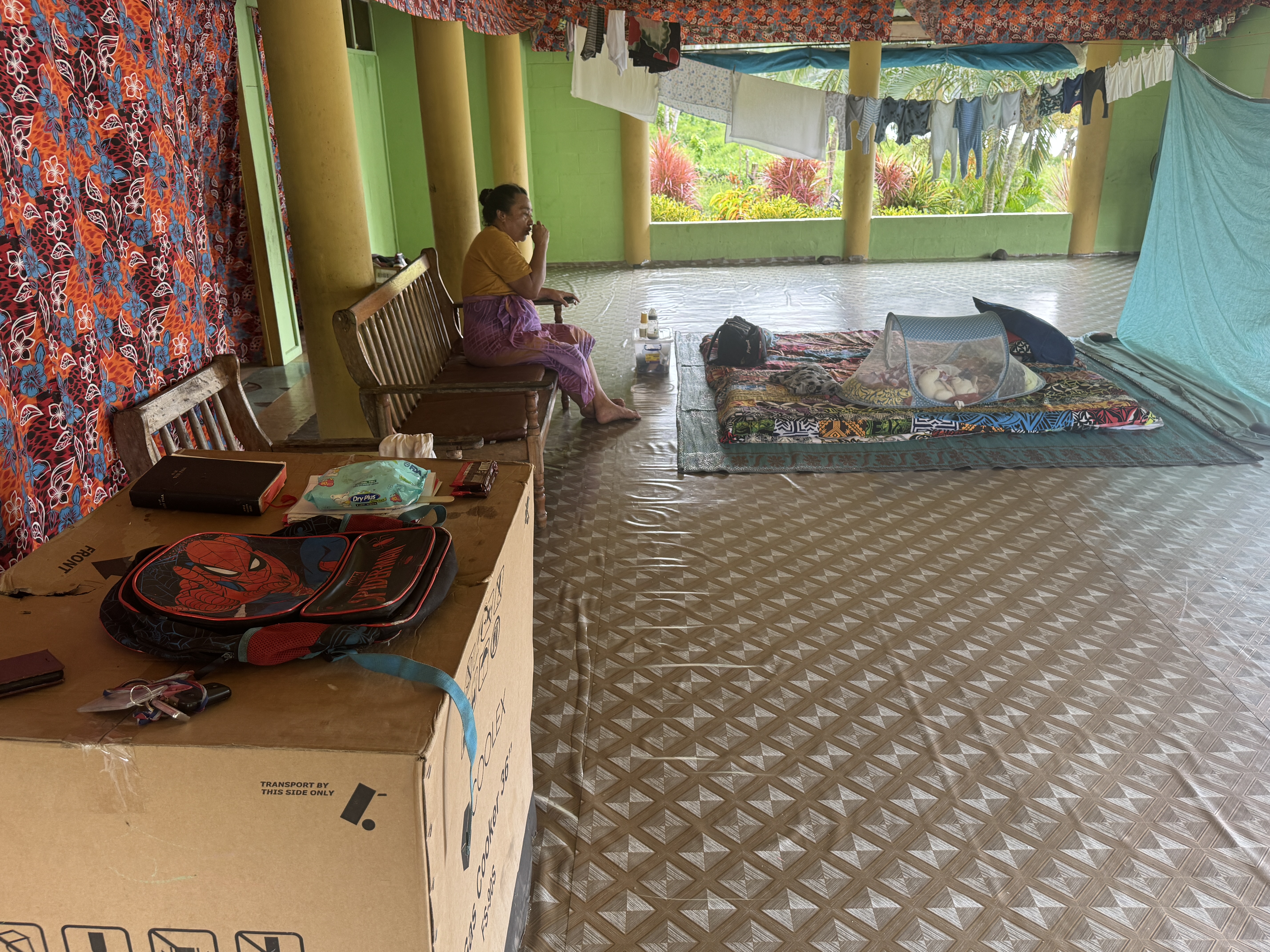 Quiet as can be.  Ssshh!  A baby is sleeping under that netting.  Yes, the box is for a gas-fired stove.