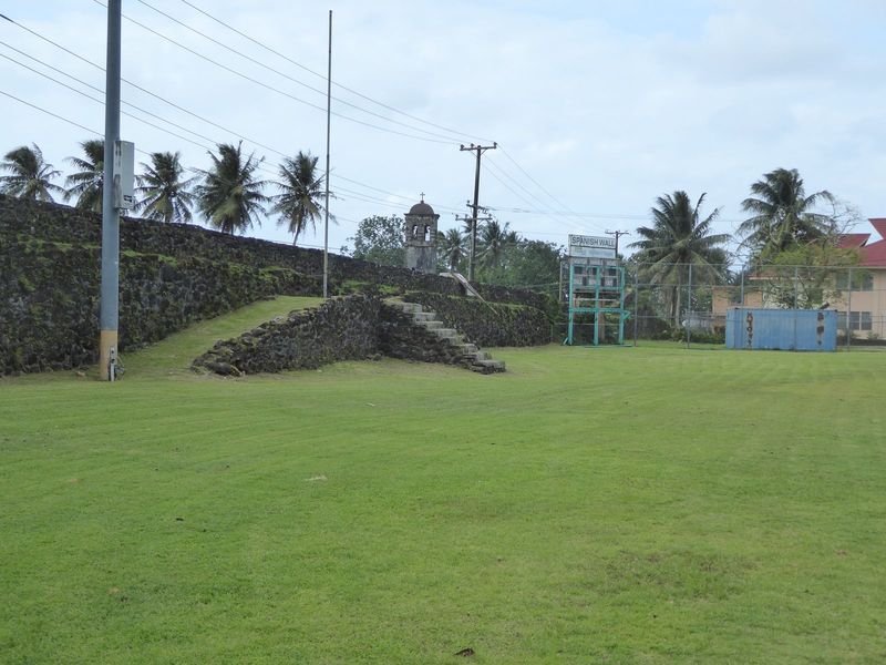 There's no Shinto shrine or Buddhist temple in Pohnpei today, but Gene Ashby, in , writes p. 260 that the Japanese did save one section of t