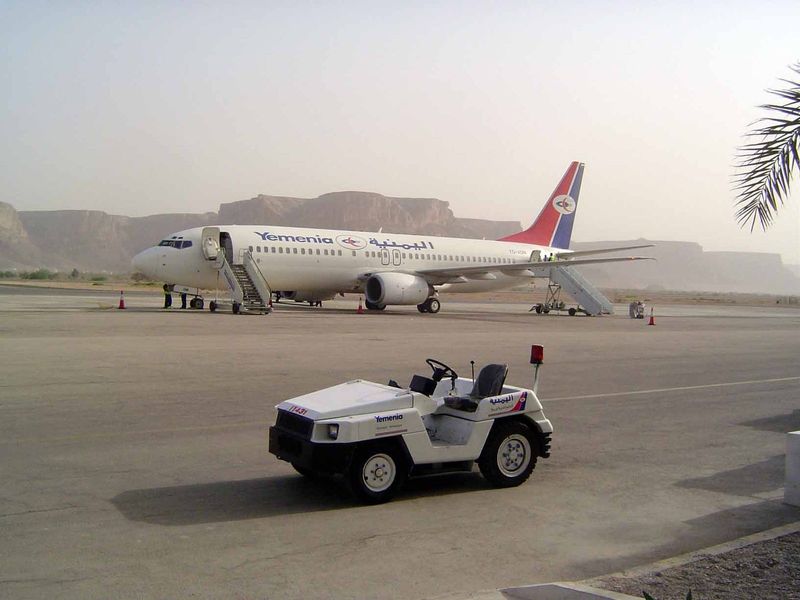 Getting to Hadramaut isn't the journey it once was. The plane in this case was full, mostly with European tourists.