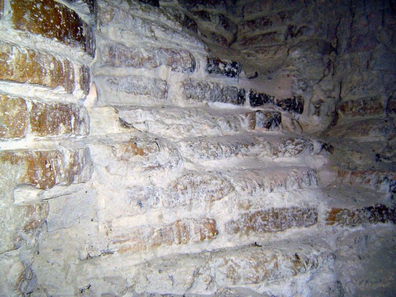Crude steps lead up to the great minarets attached to the pishtaq.