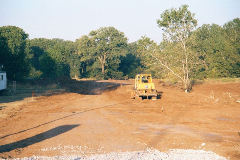 Just west of the interstate, Lindsay Street was being extended in 2000 to join with an existing road. The Canadian River runs behind those t