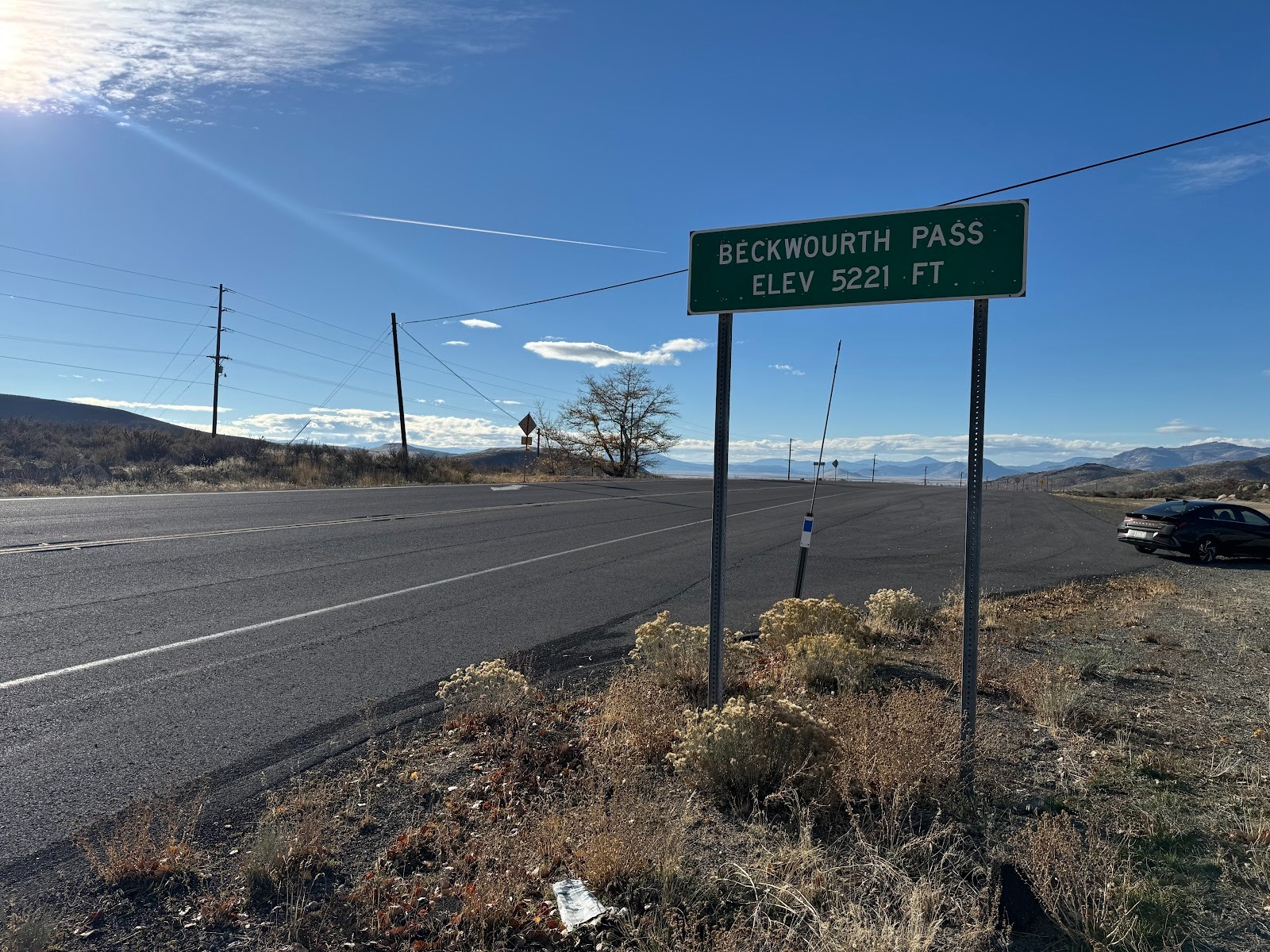 Another couple of miles and we cross the hills that frame the east side of Sierra Valley.  It's a bit counter-intuitive, because Sierra Vall