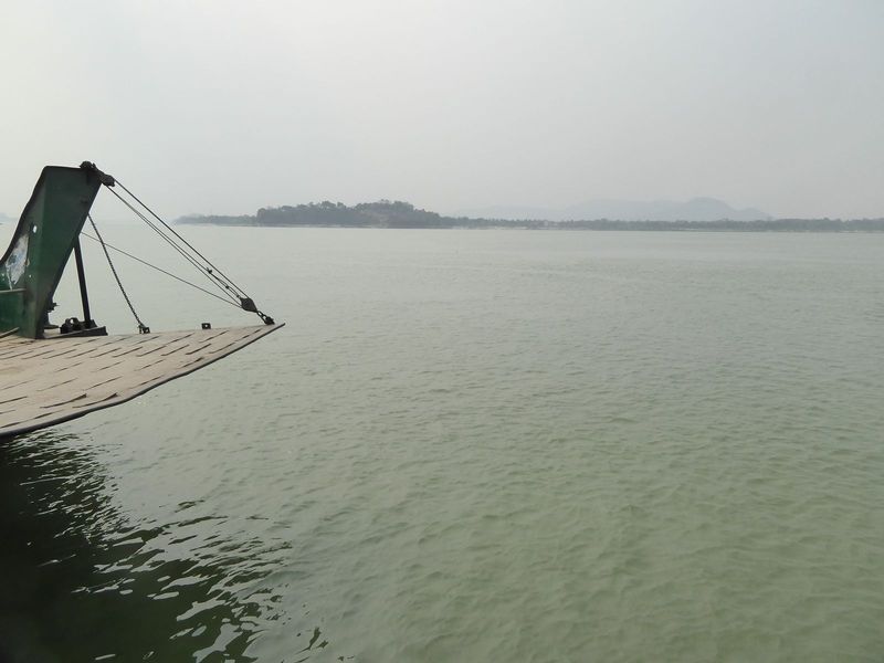 We're starting about 60 miles to the north on the Brahmaputra River at Guwahati, another of those Asian cities of a million people that Amer