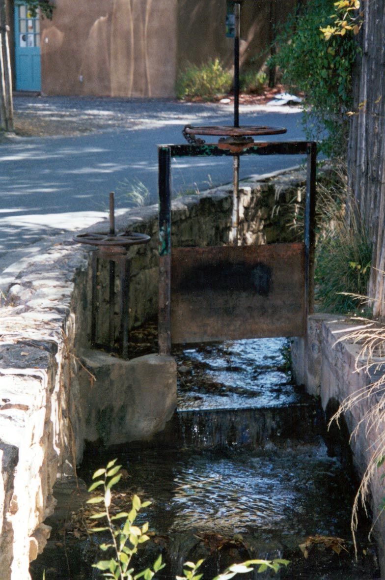 Originally, the major use was for irrigation. A little water still flows to gardens through the acequia madre. That "mother ditch" feeds thi