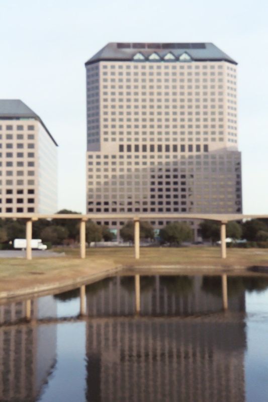 Is this more interesting? We're three miles east of DFW, although you can't get there from here, at least not directly. Hackberry Creek used