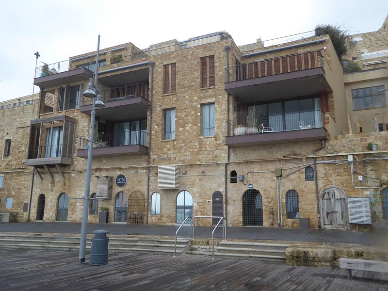 The Turkish warehouses at the bottom of the Old Jaffa hill have become apartments.