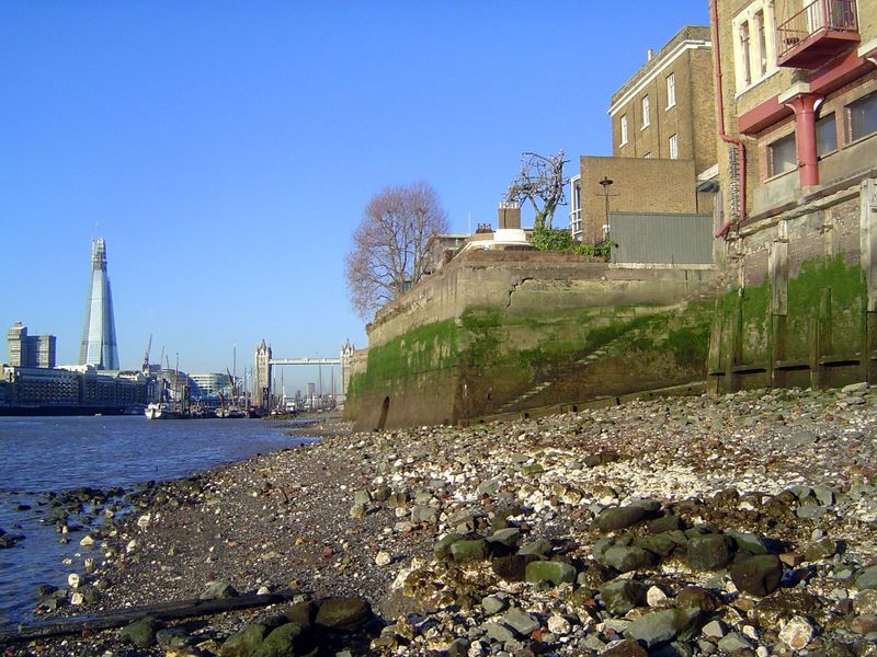 The river at this point.