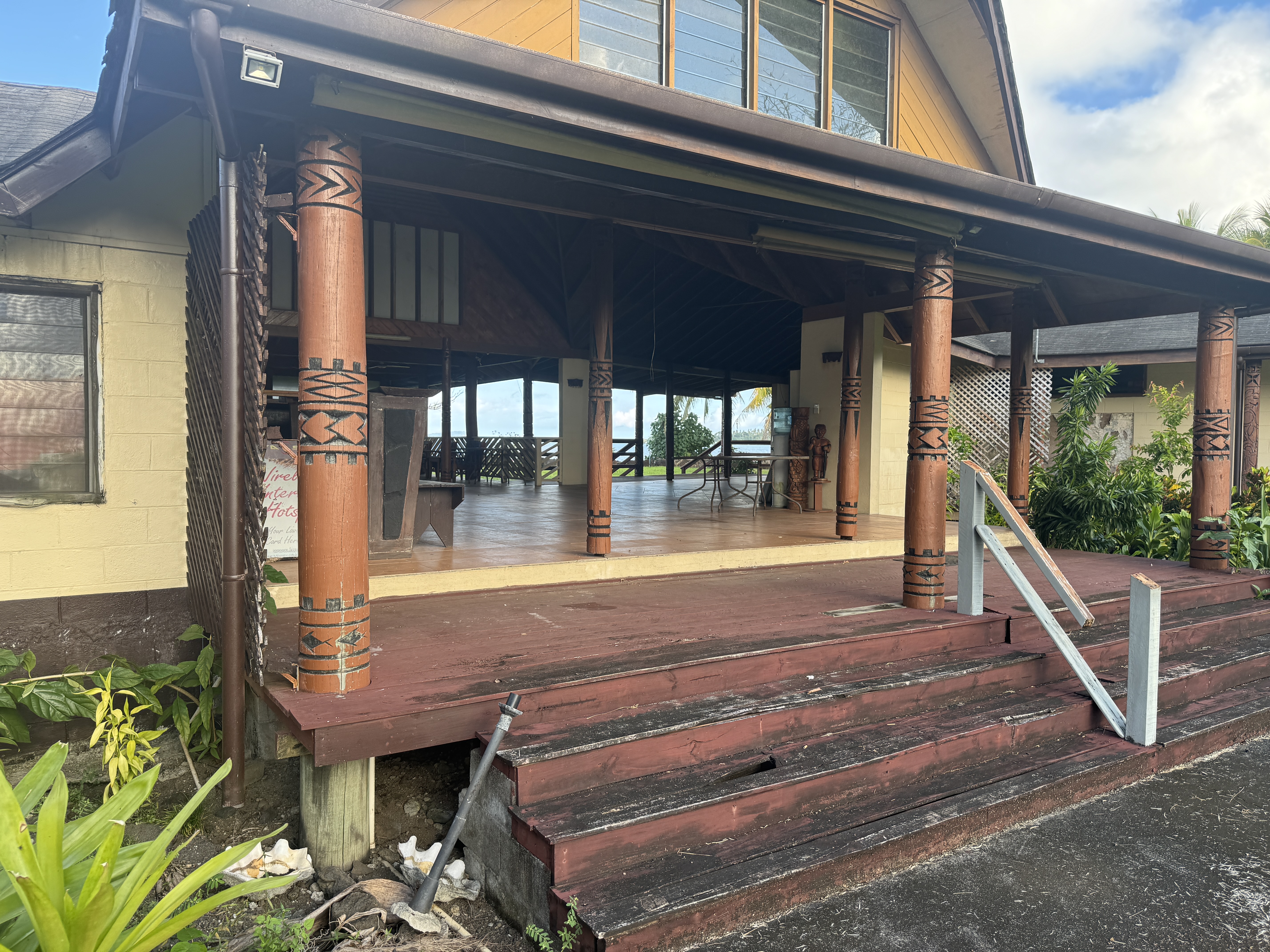 This one belongs to a recently elected head of the Savai'i Tourist Association.  During the COVID pandemic he said, "There is literally noth