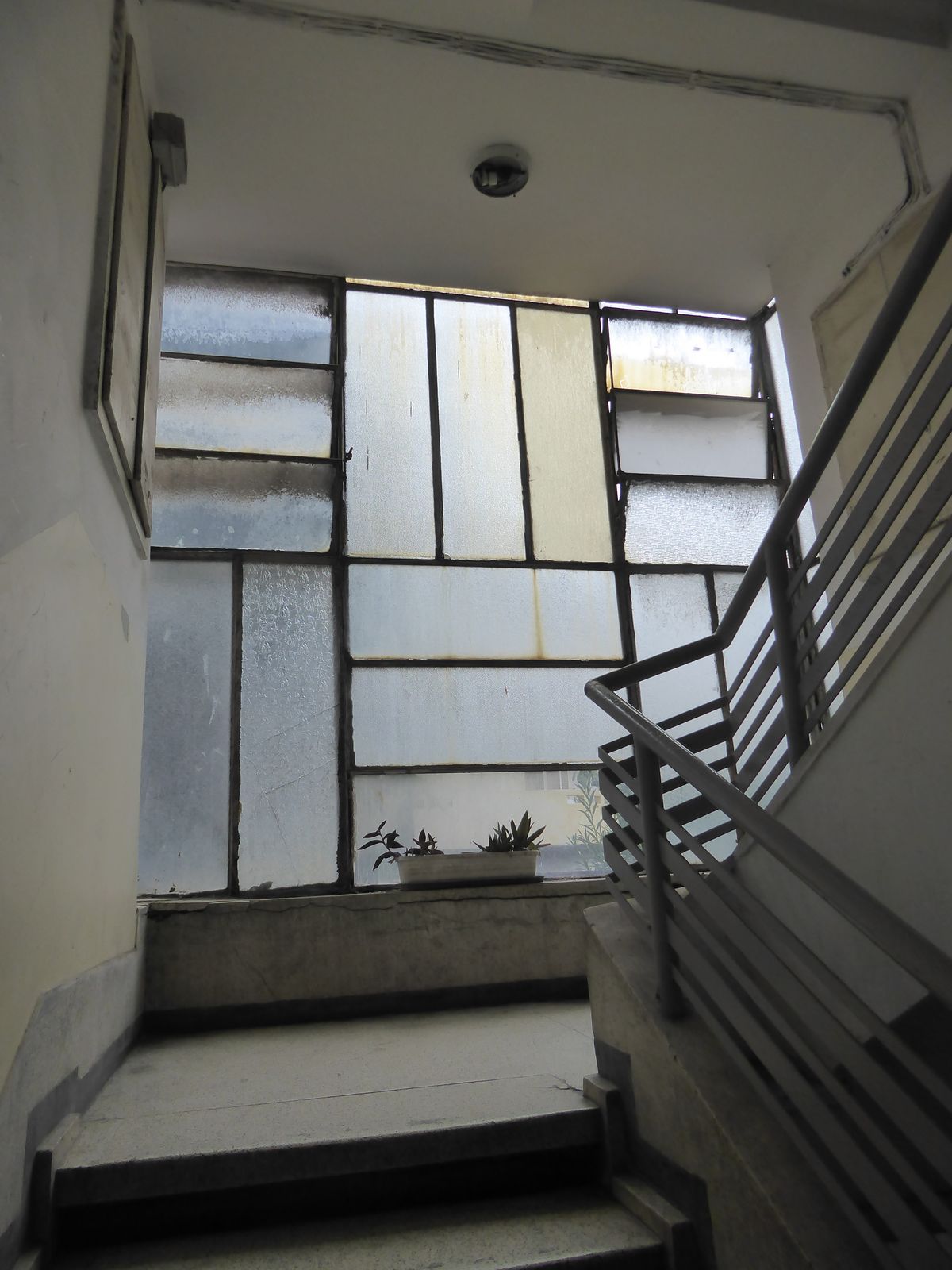 The stairs from the inside.