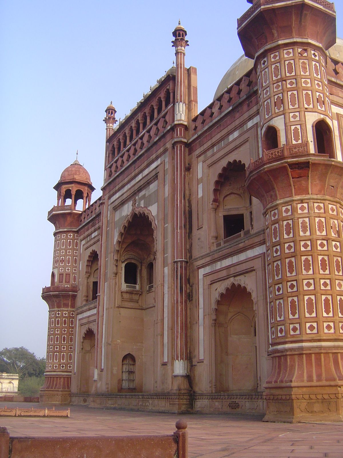 It seems that what bothered him most was the decoration. Murray's Guide picks up the theme and declares that "the marble decoration inlaid o