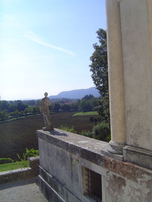 The view from the southeast window, looking over the same field shown from its far end in the first photograph of this set. Palladio wrote t