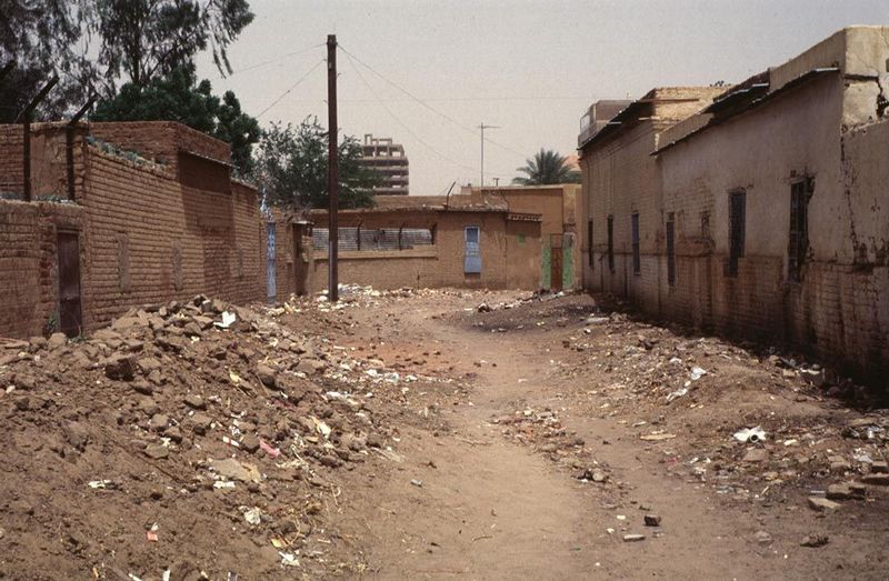 A poorer neighborhood, no great distance away.