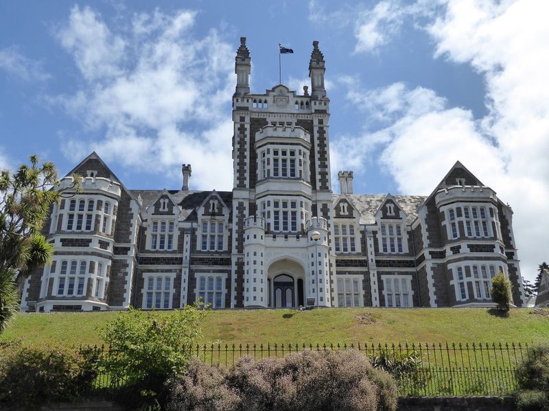 Here it is, the Otago Boys' High School, established in 1863 but moved to this grand building in the mid-1880's. The industrious Robert Laws