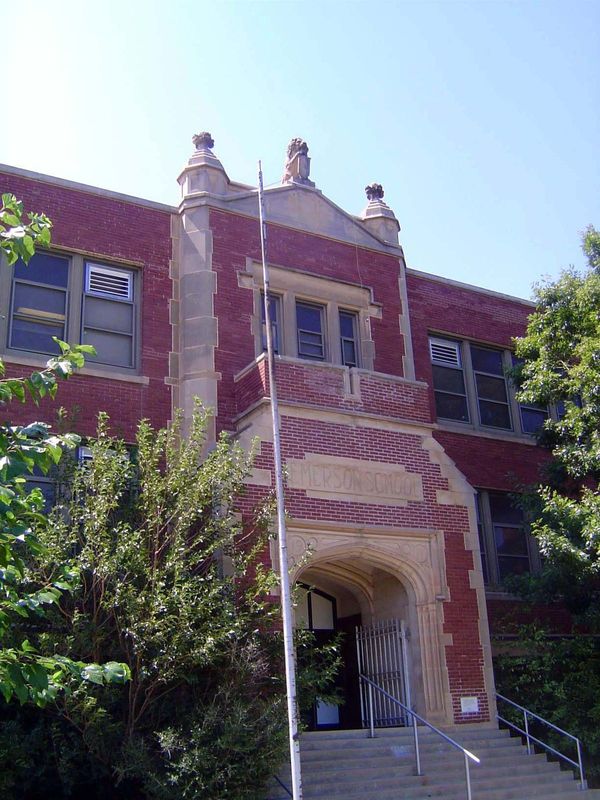 Here's Emerson School, at the corner of Walker and NW 7th, almost smack in the middle of Section 33 but just west of the original townsite. 