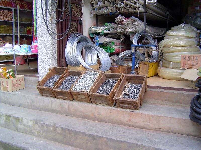 A hardware store caters to residents, not tourists.