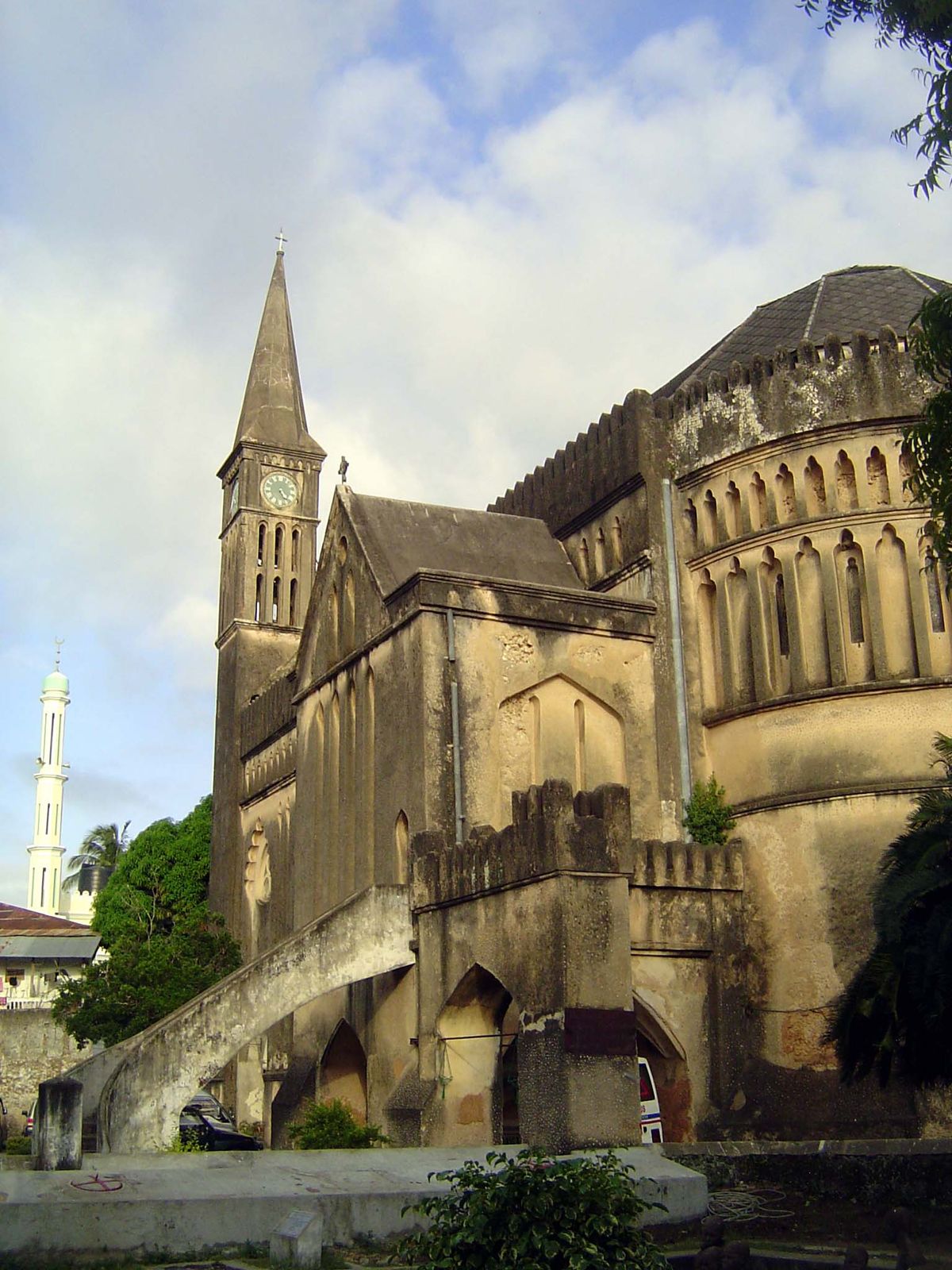 The church was consecrated in 1903, 30 years after the abolition of slavery on Zanzibar and 13 after the declaration of a British protectora