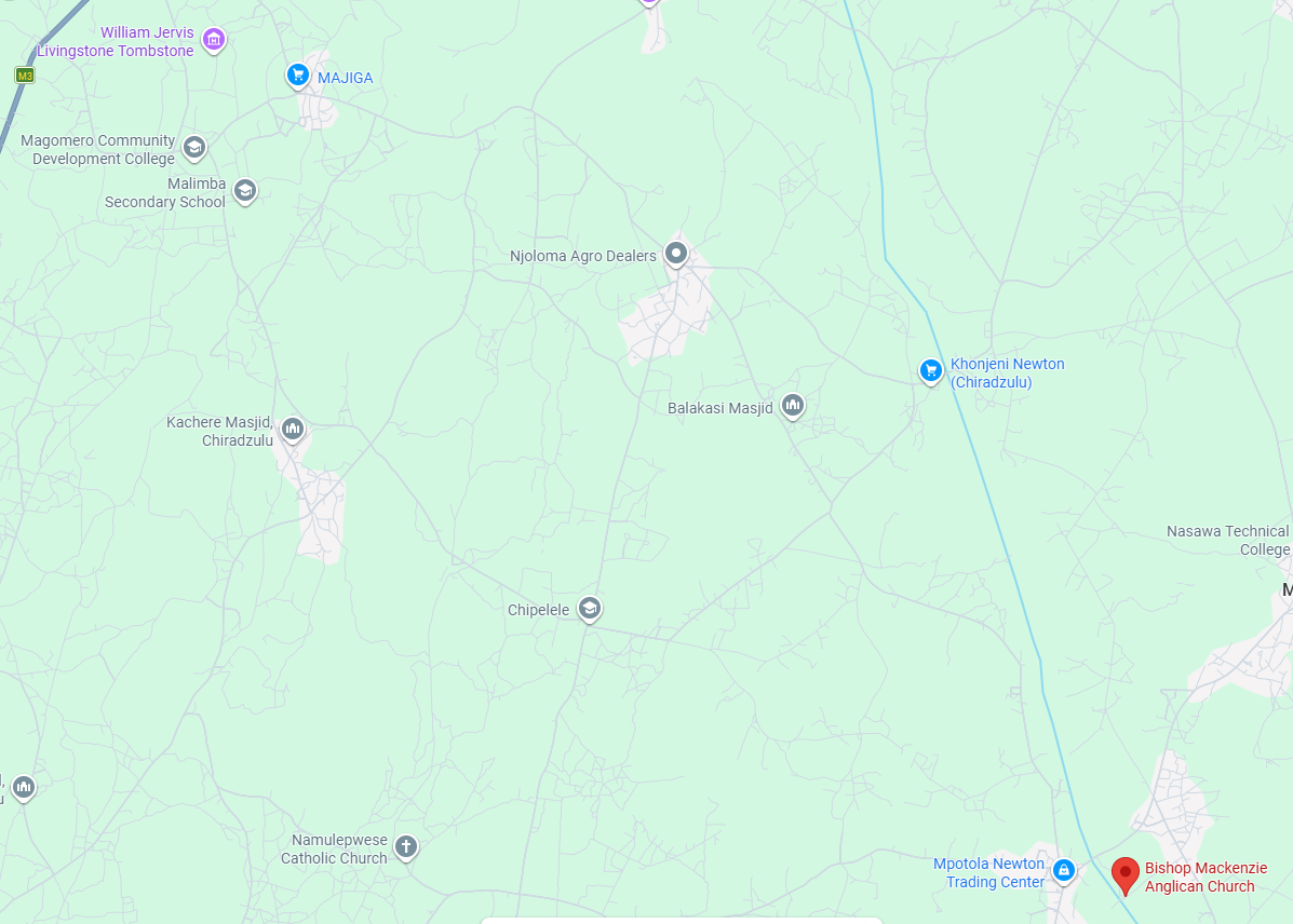 Notice the tangle of roads.  No signs anywhere, and the roads are dirt tracks, wet in the wet season and often choked with tall grass.  I fo