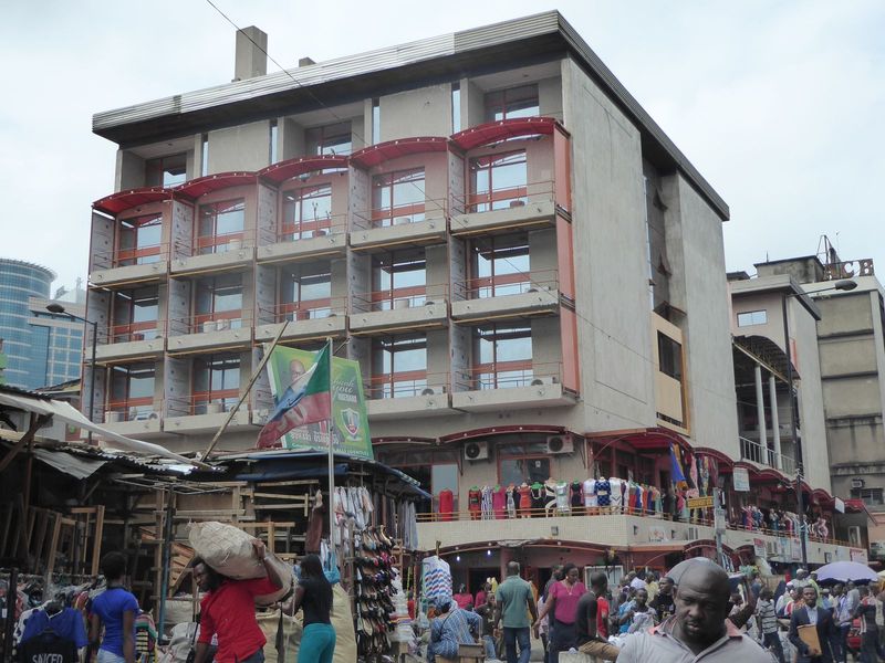 The Bristol's hulk sits on a corner of the Central Lagos Slum Clearance Project, which was begun in 1955. Some 30,000 people were evicted in