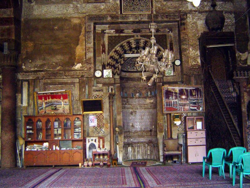 The mihrab has all the trimmings of a junkshop.