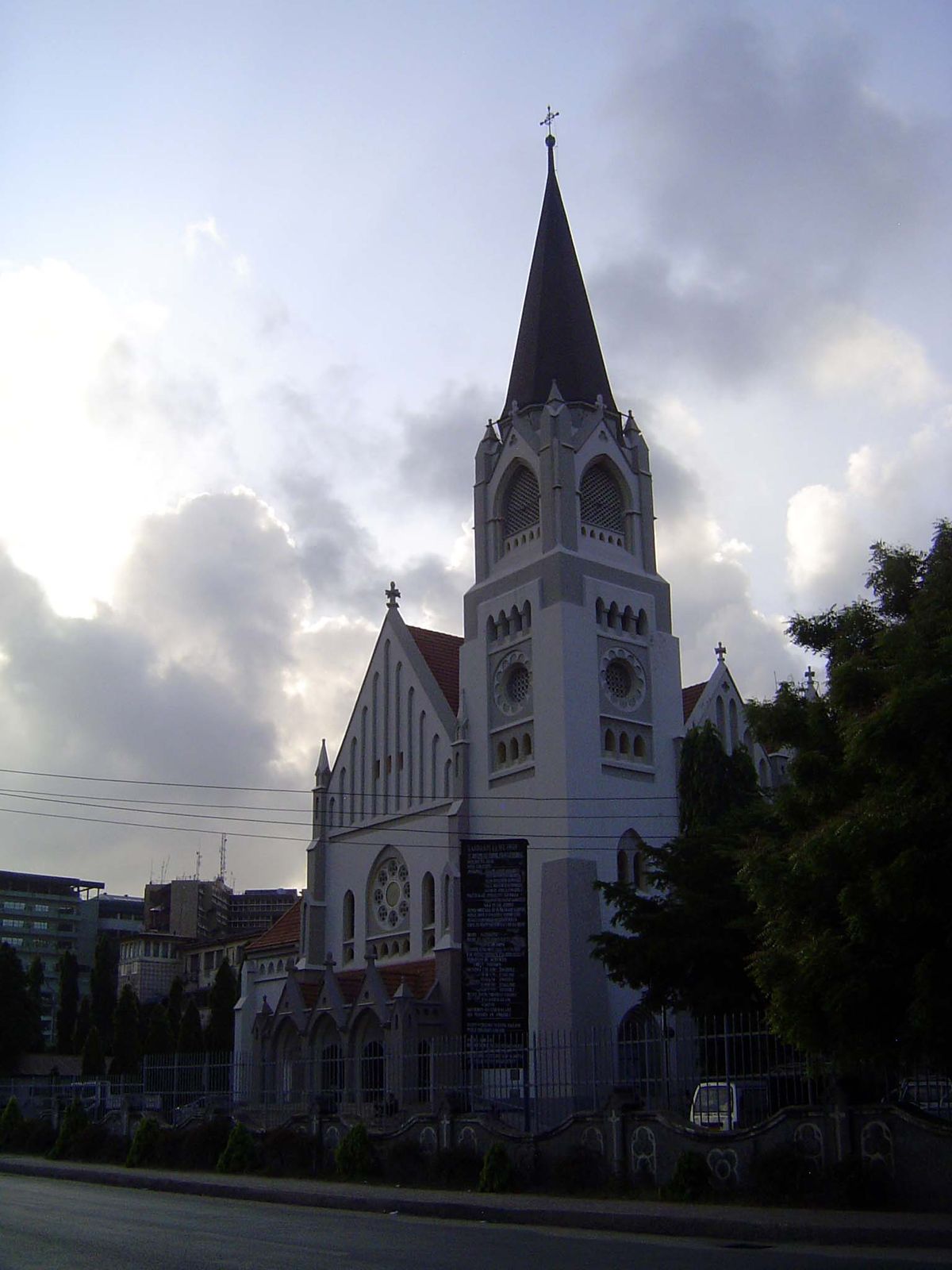 The catholic church, St. Joseph's, was contributed by French missionaries.