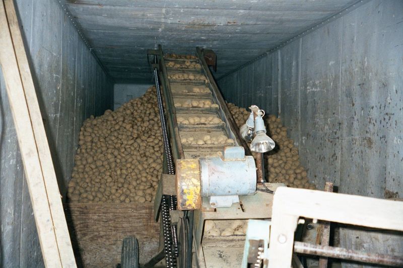 Inside the truck: nothing fancy. Just bulk loading.