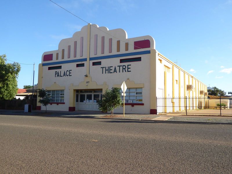 As the date over the door says, the Palace Theater opened in 1937. Blame TV or Netflix, but now it's a skating rink chartered for birthday p