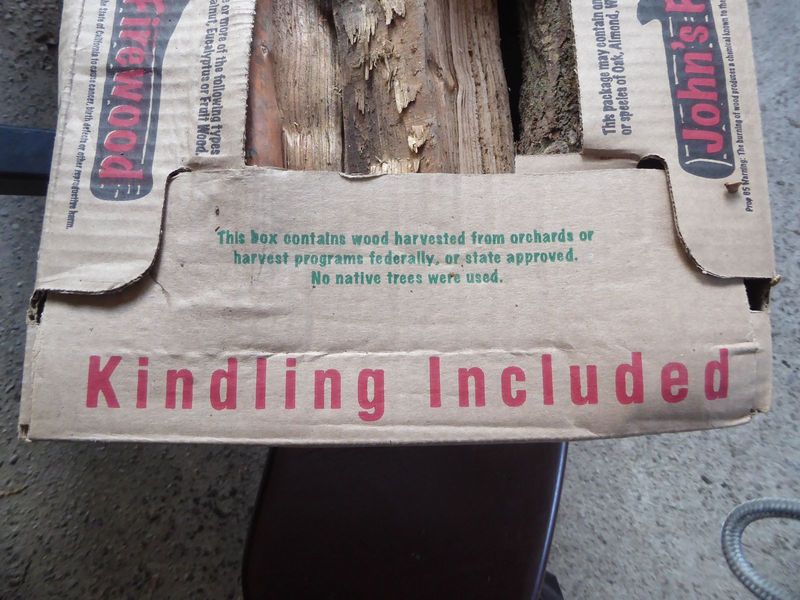We can talk about it over a campfire. Trouble is, we have to buy the firewood, and we wouldn't dream of using the dying local trees. We buy 