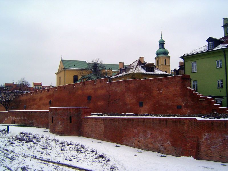 A bit of the old city wall survives, but St. Martin's Church, like everything else in the neighborhood, is a re-creation.