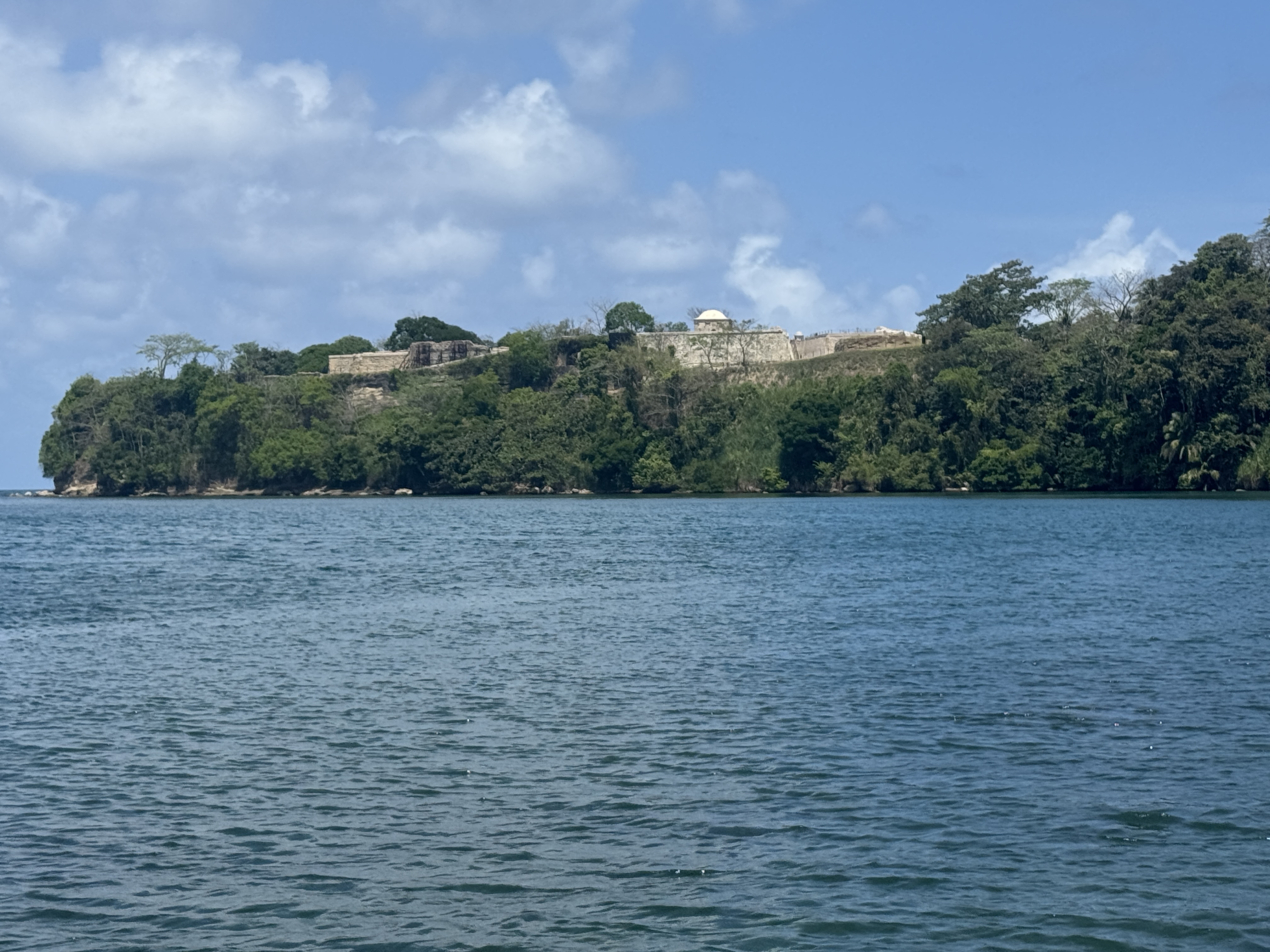 150,000 people crossed the isthmus between 1849 and 1852.  At least some of them looked up from the beach toward these ruins of Fort Lorenzo