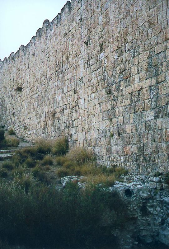 Water has usually been in short supply in Jerusalem. Here, at the foot of the southern wall, a clay-pipe conduit carried water in the Turkis