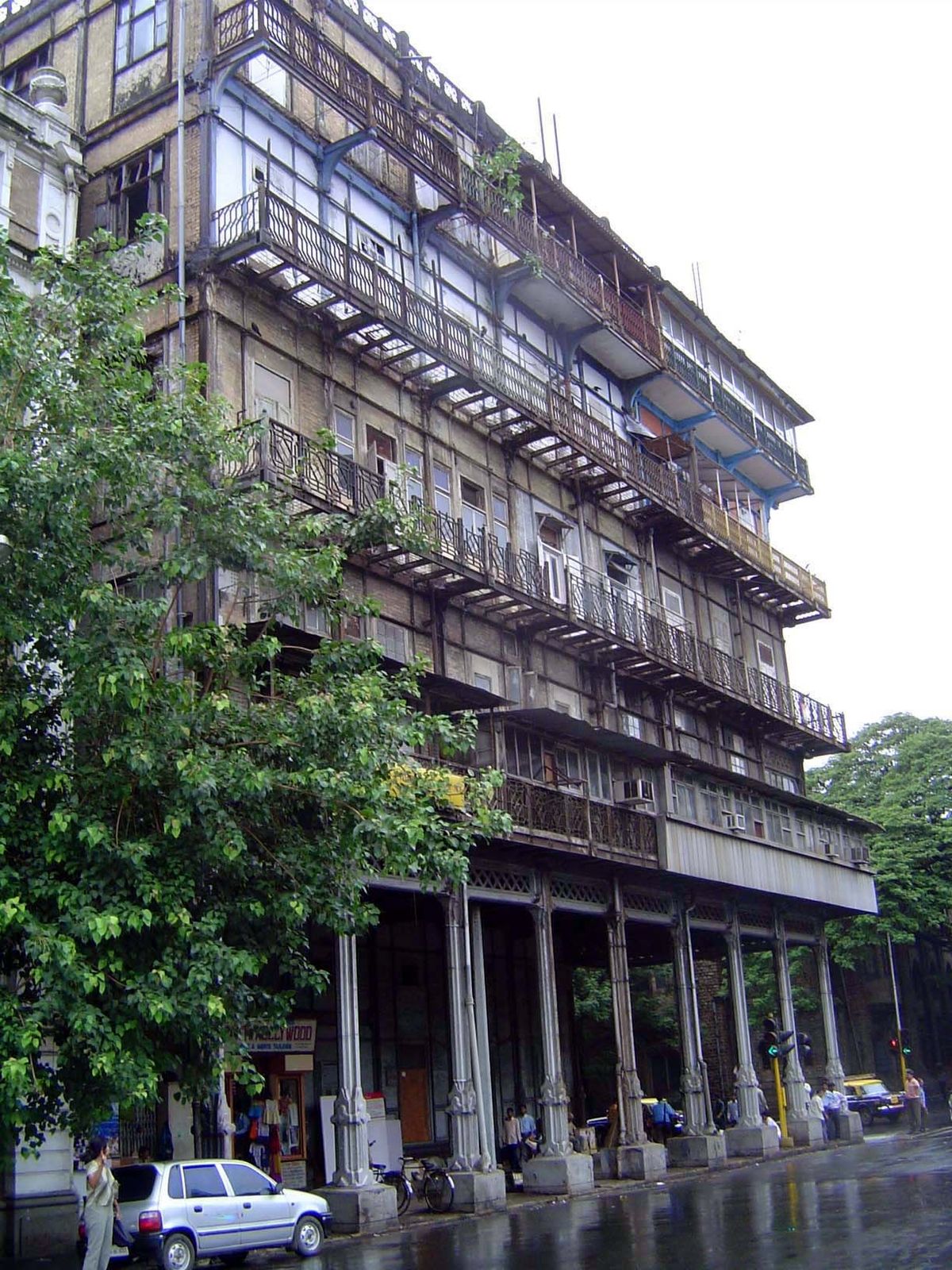 And here, very much the worse for wear, is Watson's Hotel, on Mahatma Gandhi formerly Esplanade Road.