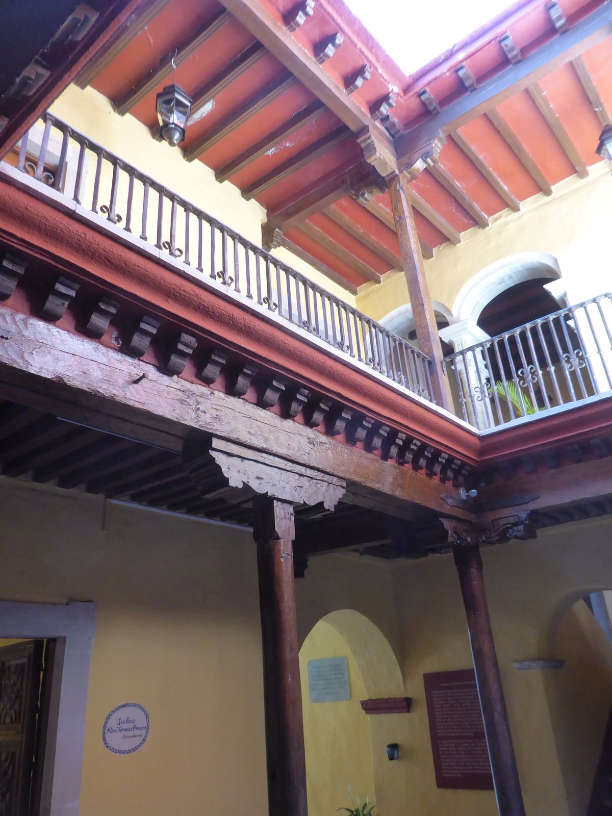 Here's one of the courtyards of another such building, now the elegant city museum.