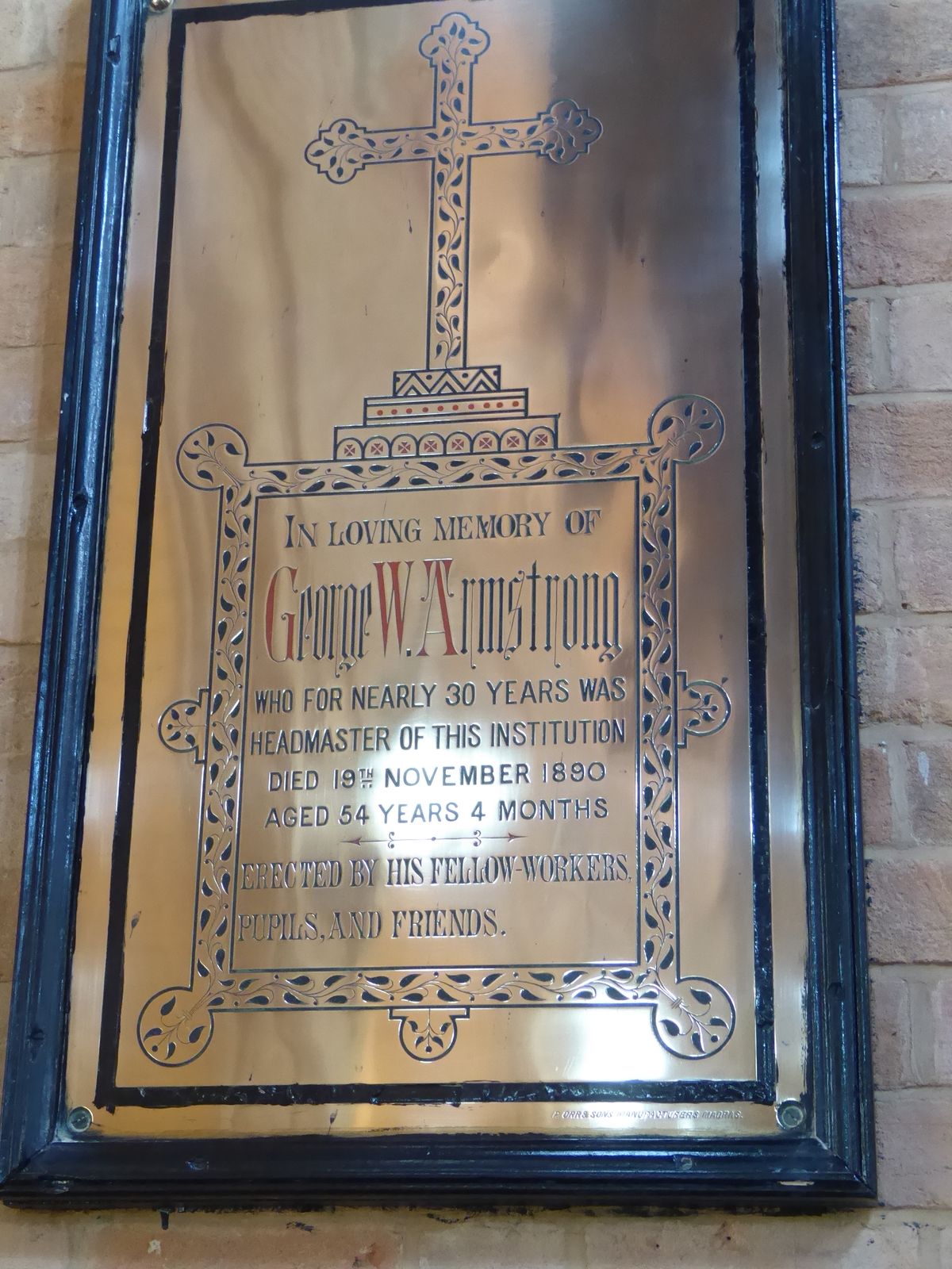 On a wall of the adjacent Church of the Ascension, there's a plaque recalling a master who died more than 20 years before the chapel was bui