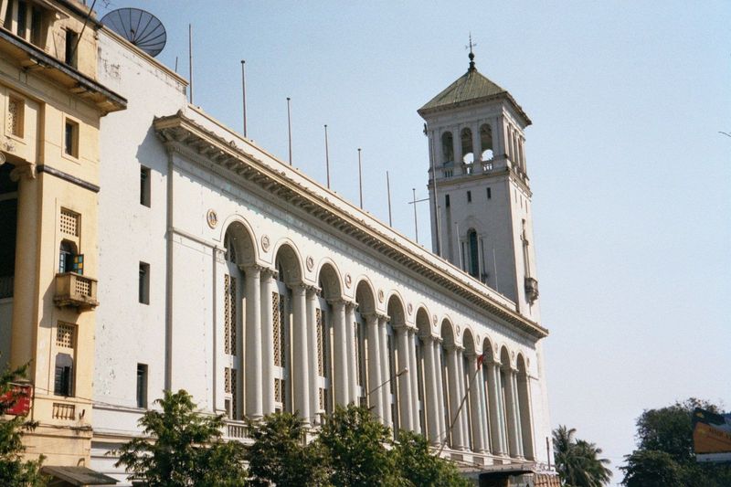 Across the street: the Port Authority building, formerly the Port Trust.