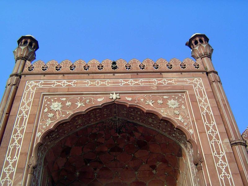The iwan or entrance arch.