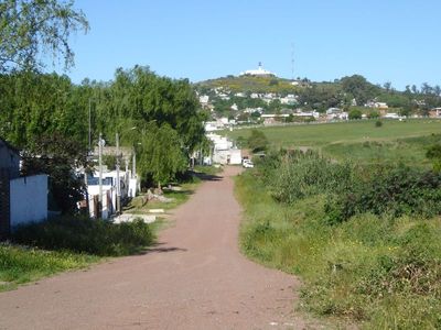 Here's the hill a few miles west of town from which Montevideo gets its name. The summit is only about 400 feet above sea level, but, as we 