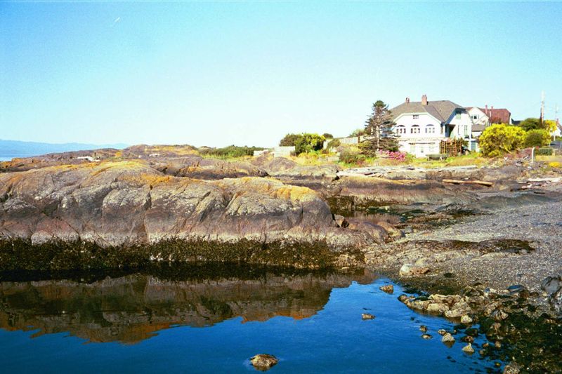 Whale-back rock, just west of the Oak Bay Golf Club.