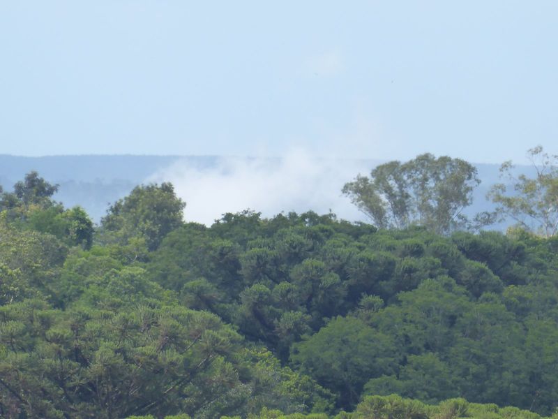 The river itself continues to smoke.