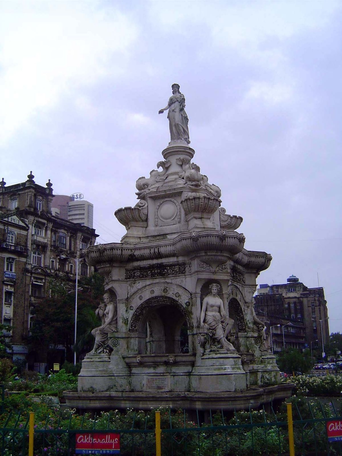 Another touch of classicism, the city's Frere Fountain, from 1869.